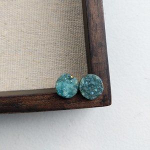 Etsy handmade geode earrings